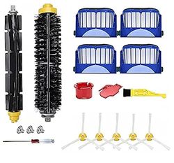 ANBOO Parti di Ricambio per iRobot Roomba Serie 600 675 694 692 690 680 660 665 651 650 614 e 500 Serie 595 585 564, Filtro, Spazzola Laterale, Coppie di spazzole Flessibili con setole