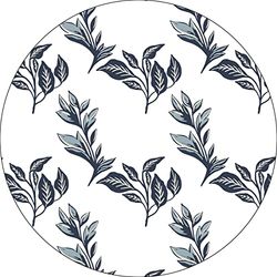 Bonateks, Round Digital Printed Mouse Pad, Non-Slip Base, for Office and Home, Diameter:22cm