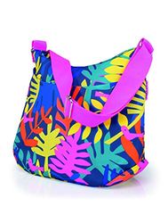 Cosatto Deluxe Baby Changing Bag - 2 Inner Pockets, Insulated Bottle Holder, Wipe Clean Change Mat, Keyholder & Adjustable Shoulder Strap (Club Tropicana)