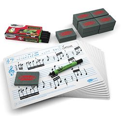 Show-me mrb10 a muziek gelinieerd droog afwisbaar boards, kleine kit (pack van 10)