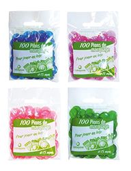 LOTOQUINE 100 stuks Lotto-pion, markering, BC51P0, oranje/blauw/paars/groen/fuchsia