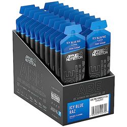 Applied Nutrition ABE Pre Workout Gel - All Black Everything Pre Workout Gel, Energy & Physical Performance with Citrulline, Creatine, Beta Alanine (20 x 60ml Gels) (ICY Blue Raz)