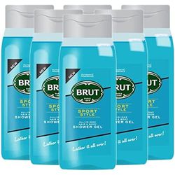 Brut Gel de ducha Sport Style 500 ml (paquete de 6)