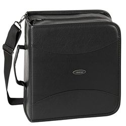 Vivanco Pro CDK 320 - Funda de Piel sintética para CD (hasta 320 CD), Color Negro