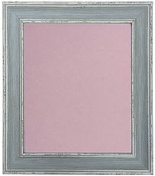 FRAMES BY POST Scandi Distressed Blue Fotolijst met Roze Steunplank 18 x 12 inch