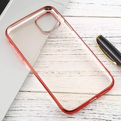 Xyamzhnn For iPhone 11 Pro MAX Transparente TPU Anti-Gota y la Caja Protectora Impermeable del teléfono móvil (Color : Rose Gold)