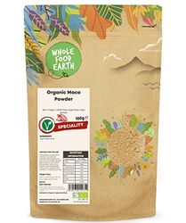 Wholefood Earth Organic Maca Powder 100g Raw | Vegan | GMO Free | High Fibre | High Protein | Certified Organic