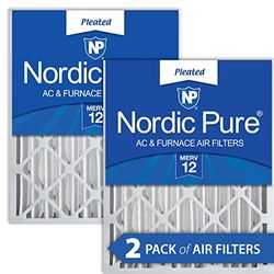 Nordic Pure 16x25x4 AC Oven Luchtfilters MERV 12, Doos van 2