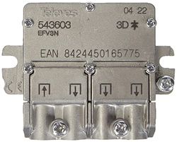 Televes 543603 - EMC 1E 3S -distributeur, roestvrij staal