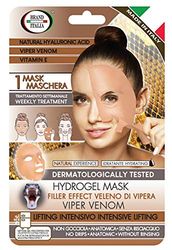 Brand Italia Maschera Viso al Veleno di Vipera Naturale - Antiage - Effetto Lifting Immeto - Viper Venom Hydrogel Mask, Rosa, 1G