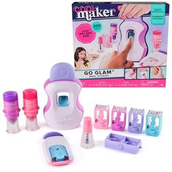 Cool MAKER, GO GLAM Studio nagelkit, stil 200 naglar med 4 mönster, 2 poleringsapplikatorer och nagelmask, konst och hantverk barnleksaker för flickor i åldern 7+