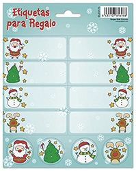 Erik ELE0175 kerstetiketten met 8 stickers, 16 stuks