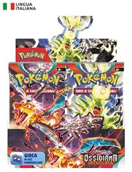 Espositore di buste dell’espansione Scarlatto e Violetto - Ossidiana Infuocata del GCC Pokémon (36 buste di espansione), edizione in italiano