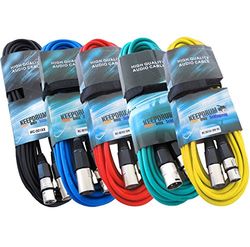 MC Keepdrum de 001 x x 5 x 10 m – Cable para micrófono XLR Colores