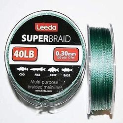 LEEDA Super Trenza 40 LB 150yds / 137m, Unisex, Otros, 18,14 kg
