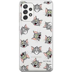 ERT GROUP mobiltelefonfodral för Samsung A53 5G originalt och officiellt licensierat Tom and Jerry mönster 007 optimalt anpassad till formen på mobiltelefonen, gedeeltelijk transparant