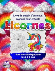 Livre de dessin d'animaux mignons pour enfants, licornes, livre de coloriage pour les 3 à 6 ans, cahiers d'exercices de contrôle du crayon: Activités de traçage de lignes pour la motricité fine