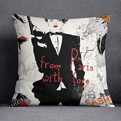 Bonamaison Funda de cojín, Cotton, Multicolor, 45X45