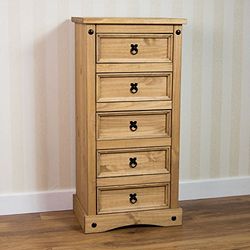 Vida Designs Corona smalle commode met 5 laden