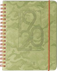 BRUNNEN Schülerkalender 2019/20 Camouflage green: 2 Seiten = 1 Woche, 18 Monate
