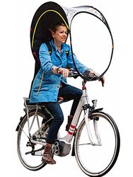 Bub-up La Protezione Pioggia bicicletta Che sostituisce L'abbigliamento antipioggia (impermeabile, Giacca, Mantello pioggia, Parka, Poncho pioggia…). Parapioggia per bicicletta.