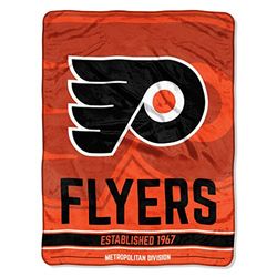 The Northwest Company NHL Philadelphia Flyers "Break Away" Micro Raschel prydnadsfilt, 46" x 60", orange