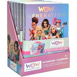 Kids Pack 3 libretas A5 con tapa blanda y 24 hojas de Wow Generation