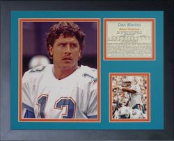 Legends Never Die "Dan Marino Portrait Framed Photo Collage, 11 x 14-Inch