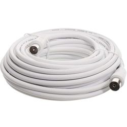 Cavo TV - cavo bianco da 8 m, ideale per connessioni di alta qualità, flessibile e resistente. Perfetto per installazioni domestiche. *