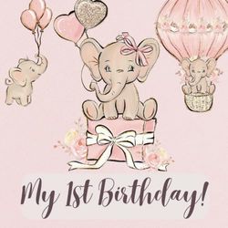 My First Birthday: Cute Baby’s 1St Birthday Guest Book with Sign In for Guests, Wishes and Advice for Parents, Gift Log and Keepsake Memory Pages