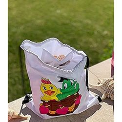 Freds Swim Academy Freddy & Gina - Bolsa De Natación Impermeable, Blanco