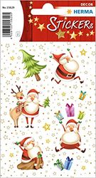HERMA 15629 Christmas Stickers, Merry Christmas (30 Stickers, Paper, Glitter) Self-Adhesive Christmas Decoration, Permanent Adhesive Labels for Christmas, Gifts, Crafts, Advent Calendar