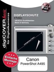 DigiCover - Screen Protection Film voor Canon PowerShot A495