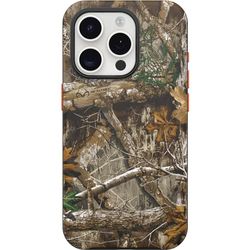 OtterBox iPhone 15 Pro (endast) Symmetri-serien fodral – REALTREE EDGE (orange/Camo), knäpper till MagSafe, ultratunna, upphöjda kanter skyddar kamera och skärm