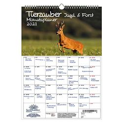 Tierzauber Jacht- en bosbouwplanner, DIN A3, kalender voor 2023 Seelenzauber