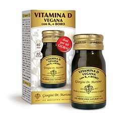 Dr Giorgini VITAMINA D VEGANA con K2 e BORO - 30 g (Integratore di vitamina D3 e K2 per il benessere di ossa e denti -Scorta per 2 mesi: dosi per 60 giorni)