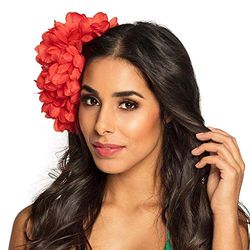 Boland- Accessoire Cheveux Dahlia, Femme, 10117949, Rouge, Taille Unique