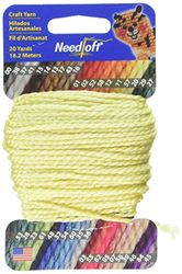 Needloft Craft Garn, 20 yard, citron