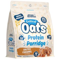 Applied Nutrition Critical Oats Advanced Protein Porridge - Whey Protein Powder Blend with Wholegrain Oats & ISO-XP Protein Isolate, Amino Acids, Easy Mix (600g - 10 Servings) (Salted Caramel)