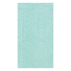 Caspari Lizard Paper Linen Guest Towel Napkins in Turquoise, 12 Per Package