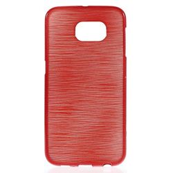 A000053 LD Case Back Cover szczotkowany dla Samsung Galaxy S6 G920 czerwony