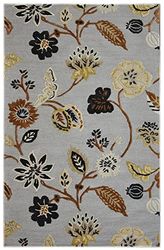 Bloemen 1510 Zilver 122x183cm
