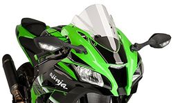Puig 8912W Pare-Brise de Moto de Course pour Kawasaki, Transparent