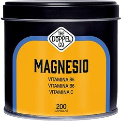 Citrate de Magnésium - 750 mg + Vitamine C, B6, B5 par Dose Journalière - 200 gélules - Magnésium à Haute Biodisponibilité - Vitamines contre la Fatigue - Articulations, Muscles - Sans Plastiques
