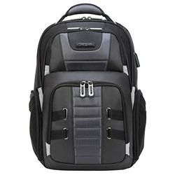 Targus DrifterTrek Backpack with USB Power Pass-Thru Port, Air-Mesh Back Support, Protective Cradle Fits 11.6-15.6-Inch Laptop, Black/Grey (TSB956GL)