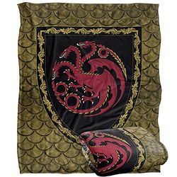 GAME OF THRONES House Of The Dragon Silky Touch Super Soft Throw Blanket, 152 x 127 cm