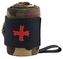 Harbinger Red Line - Muñequeras de levantamiento de pesas de 18 pulgadas para hombres y mujeres (par), camuflaje