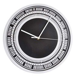 Homéa, Horloge Murale Ø30 cm Ethnic Folk Noir