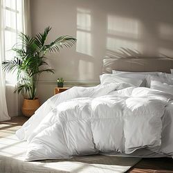 Serta Couette en Coton, Blanc, très Grand lit