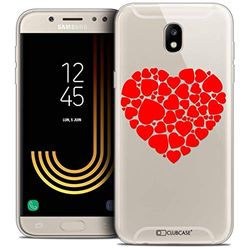 Caseink Fodral för Samsung Galaxy J5 2017 J530 (5.2) fodral [kristallgel HD mönster kollektion kärlek alla hjärtans dag hjärta design - mjuk - ultratunn - tryckt i Frankrike]
